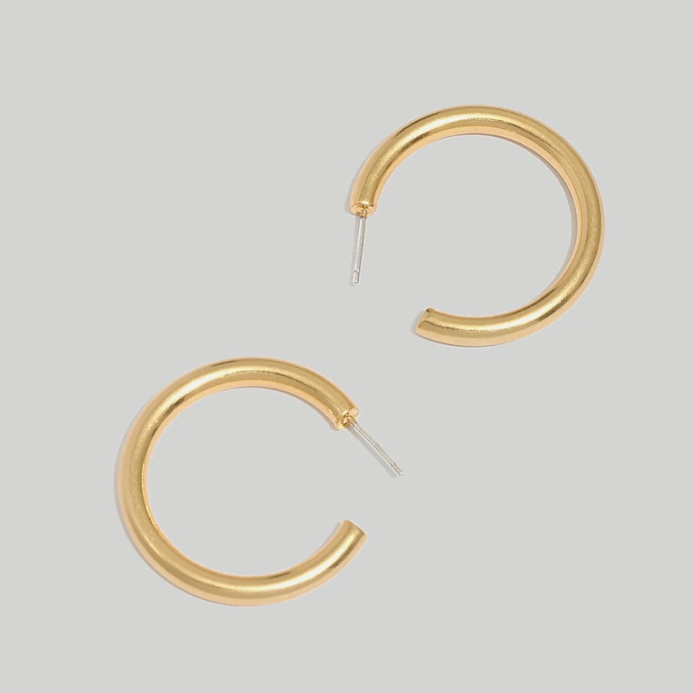 Madewell Chunky Medium Hoop Earrings